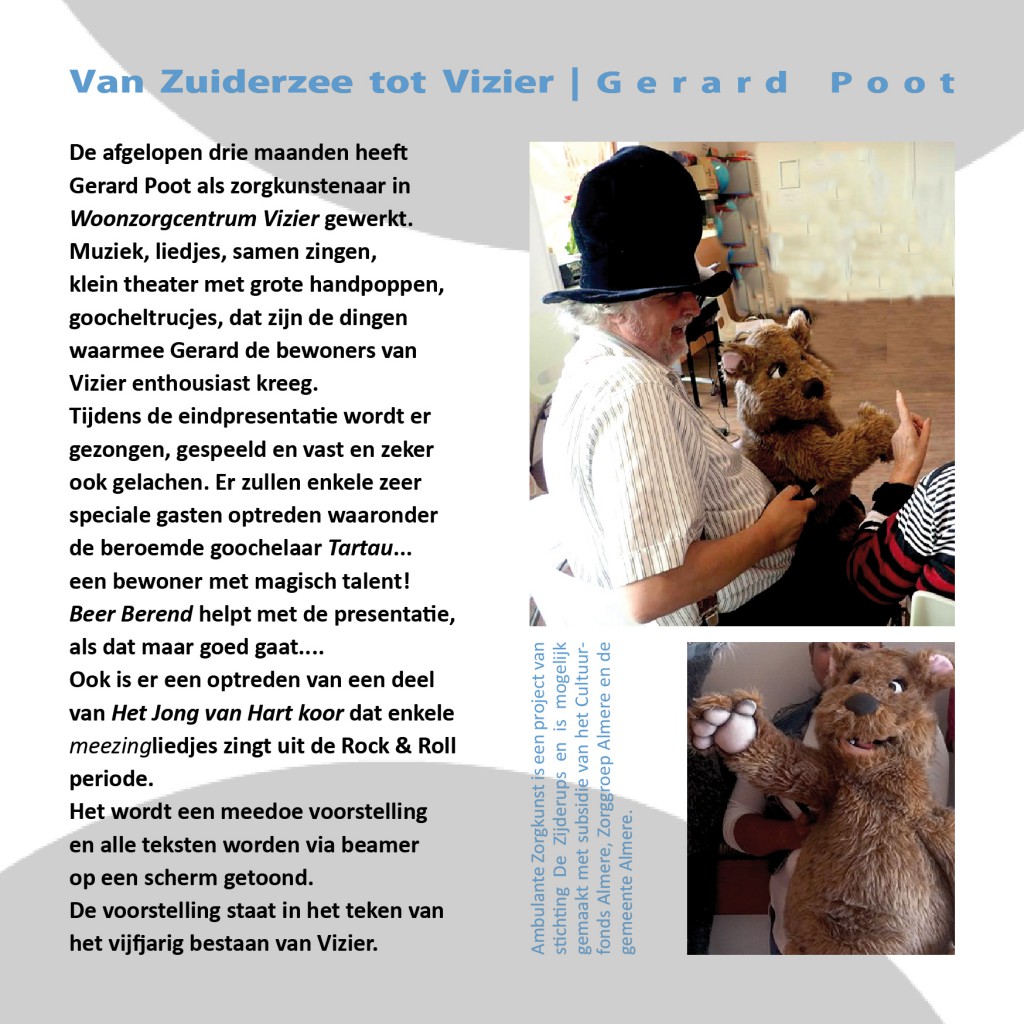 flyer Gerard Poot project 1 achterkant